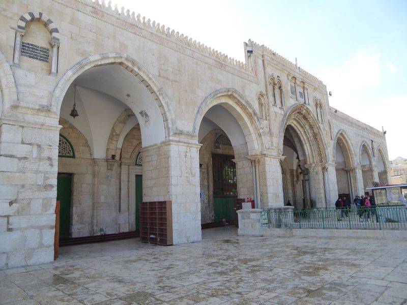 Once there, they aren't allowed to enter the Aqsa. Call it payback.