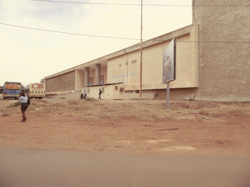 Much later the government built this huge, Corbusian courthouse, abandoned as structurally unsafe in 1998.