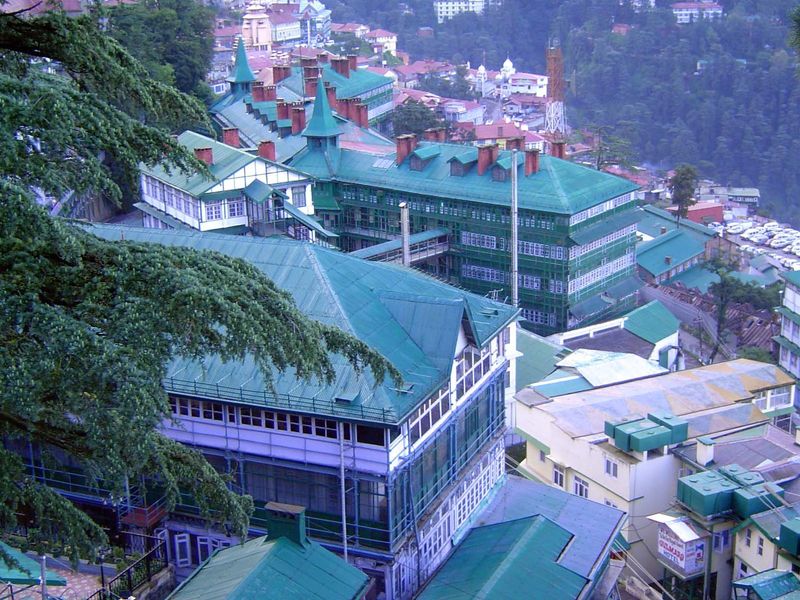 The cast-iron design was copied here in what was the headquarters of the Commander-in-Chief of the Indian Army, now the Office of the Army T