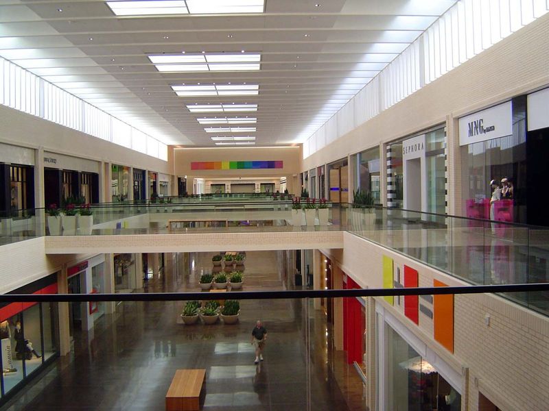 One way to keep your attention is with good design. Here's the newly remodelled and very, very successful NorthPark, which opened in 1965 at