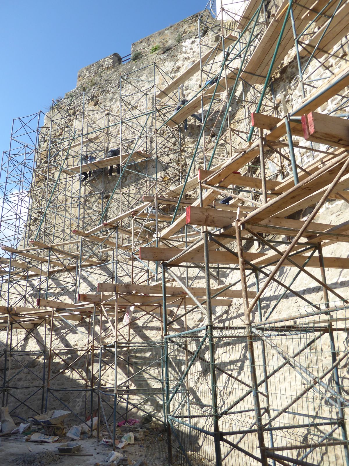 How do you suppose they climbed up there? Think they have worker's comp?