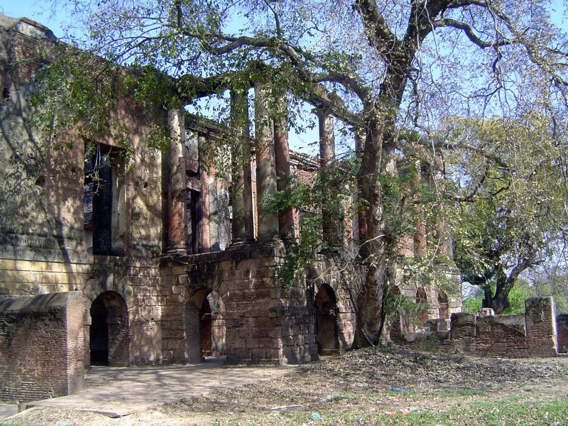 The grandest building on the site was not the residency but the banqueting hall, which was built—also by a nawab—in the early 19th century.