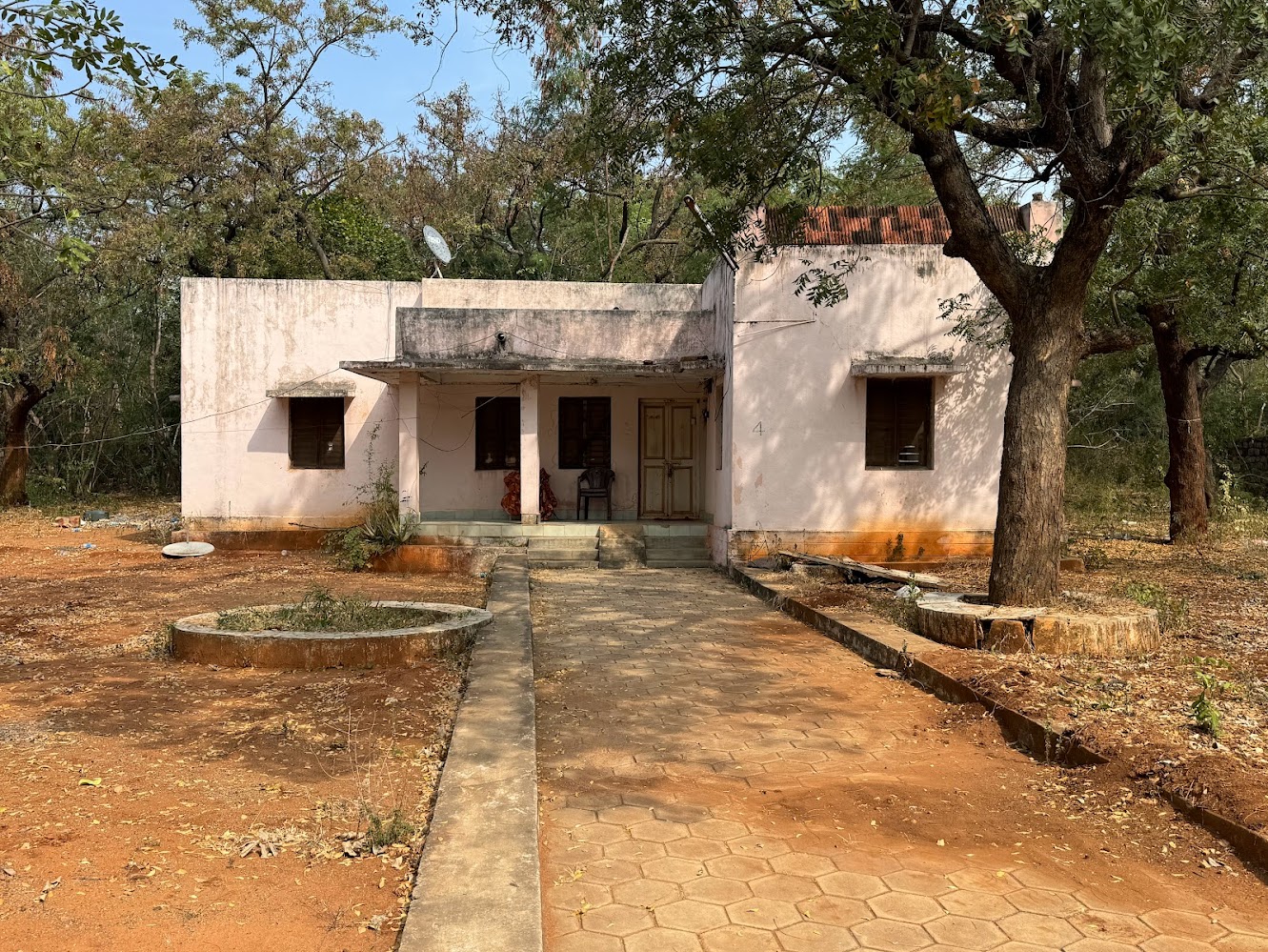 Employee housing near the Nagarjuna Sagar Dam.
