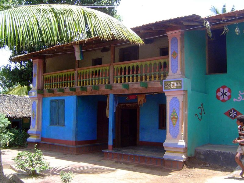 Village house.