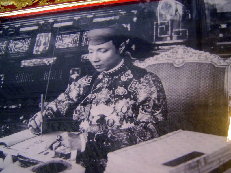 Khai Dinh as scholar.