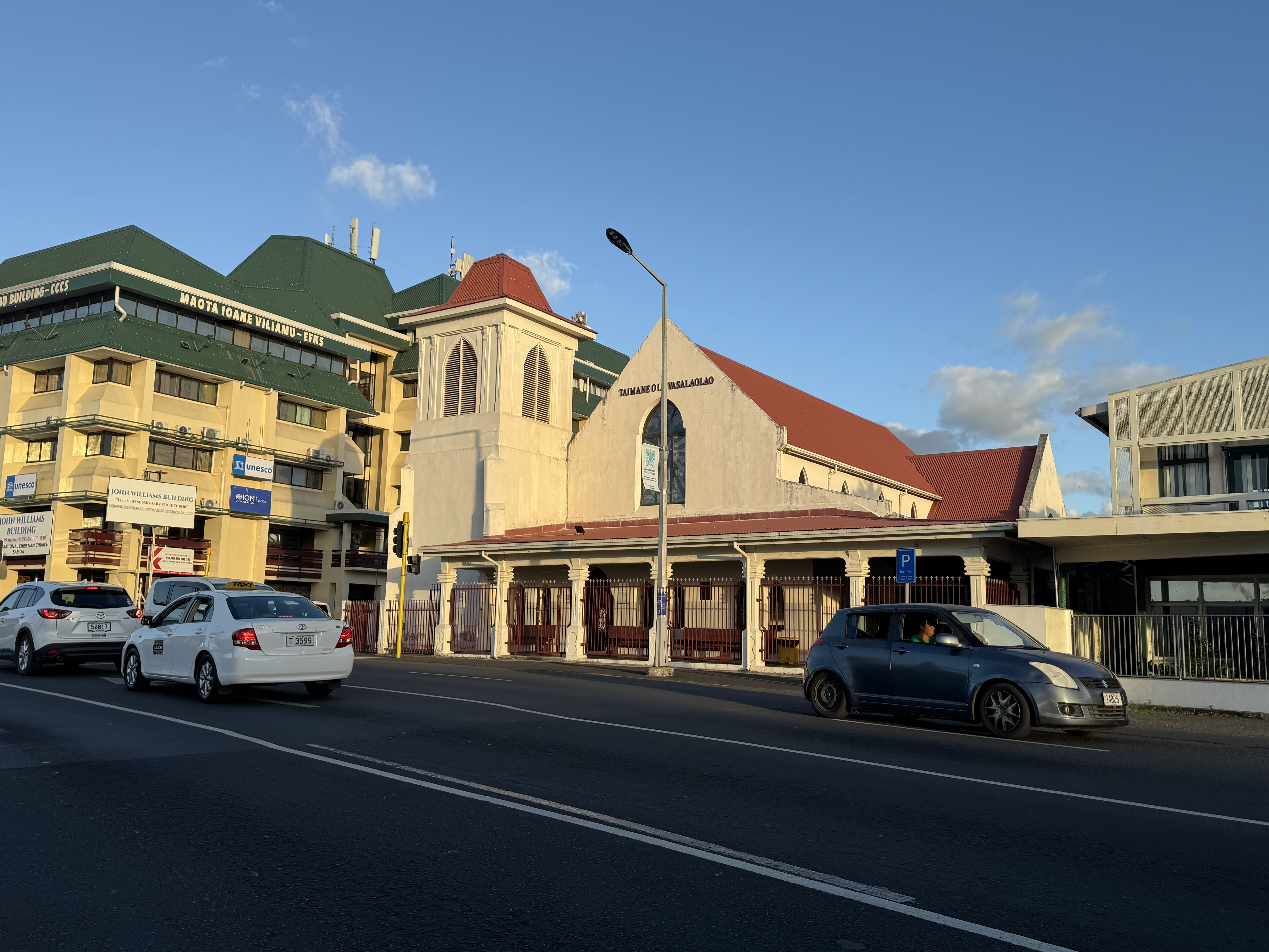 Here's the same church.  It's on Beach Road in Apia and was built by the London Missionary Society, which arrived in Samoa on nearby Savai'i