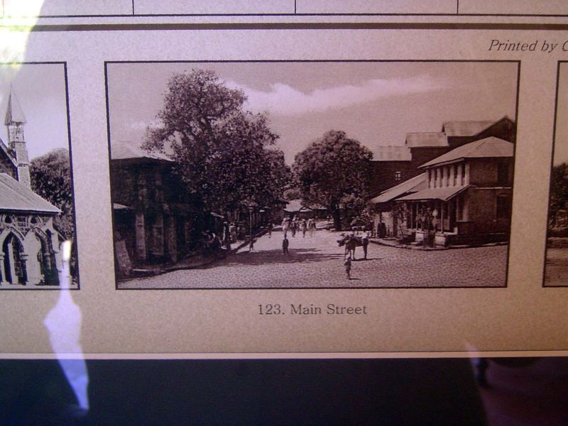 On the club walls, photos of the town as it was.