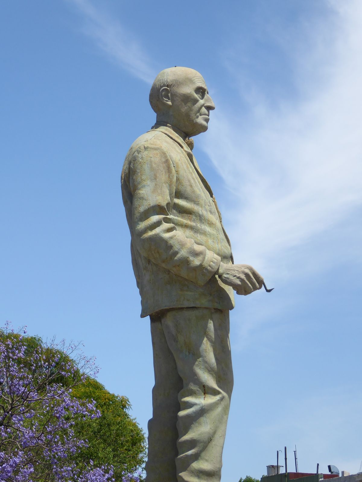 A statue of Martín.