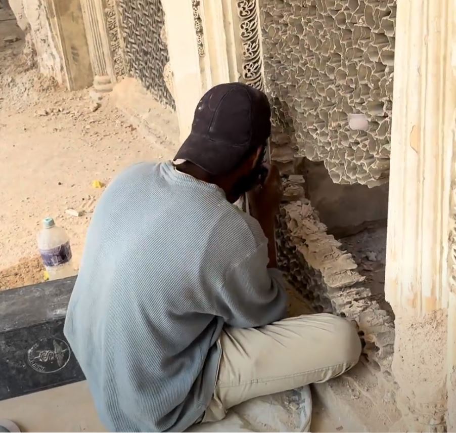 Repair work.