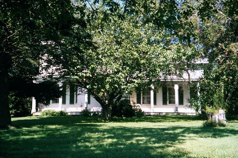 Plenty of older houses survive, mostly along the roadside and set well back.