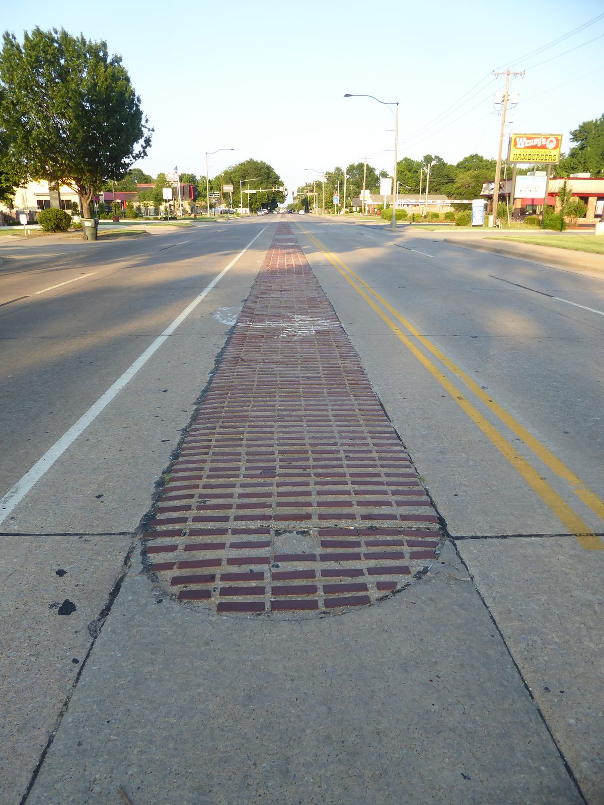 Main Street was getting the same makeover. Here's the Before.