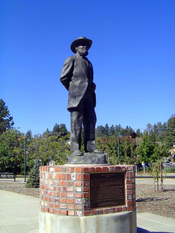 A new statue of Schuyler Colfax himself. Is he unfamiliar? He was the Speaker of the House of Representatives in 1865, when Lincoln asked hi