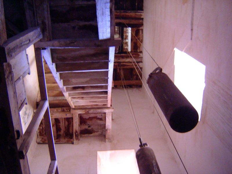 Up to the belfry.