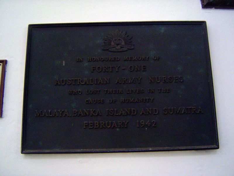 Here's one for a group of Australian army nurses barbarously executed by the Japanese.