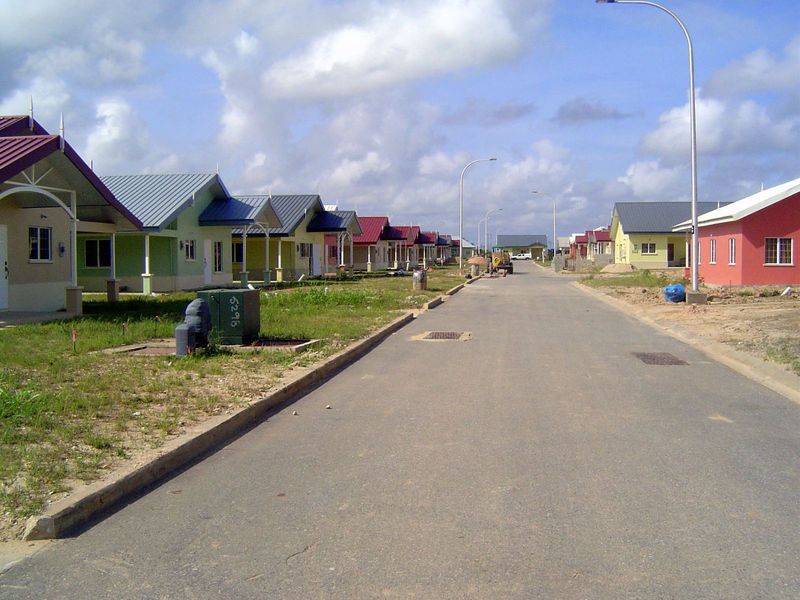 Houses in that subdivision.