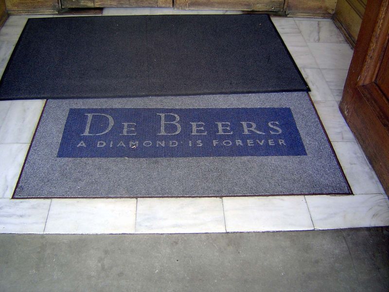 How's that for brilliant marketing? By some accounts the world's best slogan is reduced to a floormat.