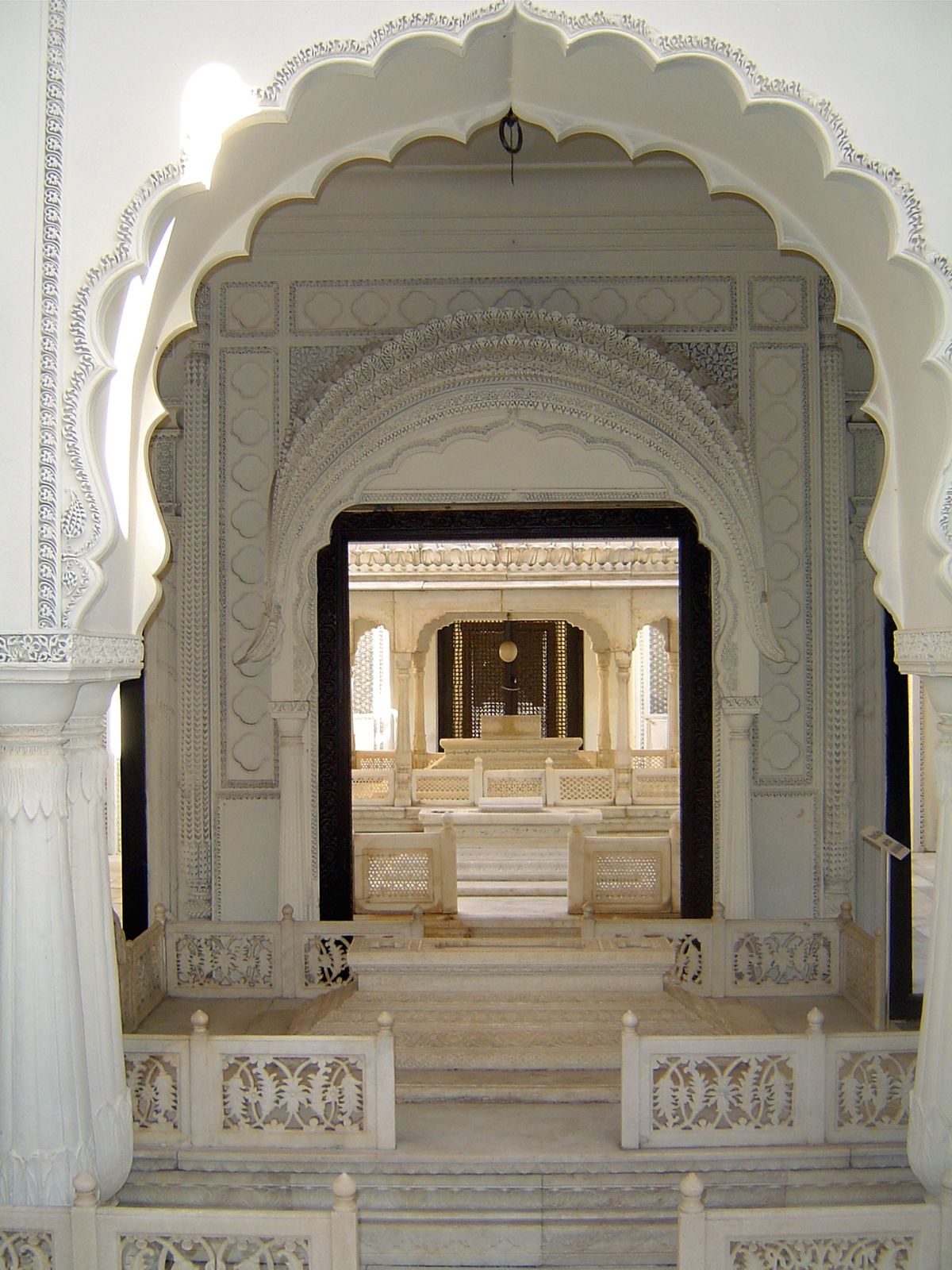 We're looking east to the third structure, that of Fakhruddin, the only son of Abel Fateh Khan. As Shams ul Umra II, Fakhruddin married Bash