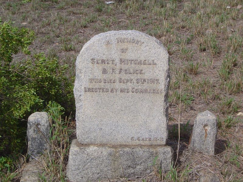 Police were required and provided a cemetery, too.