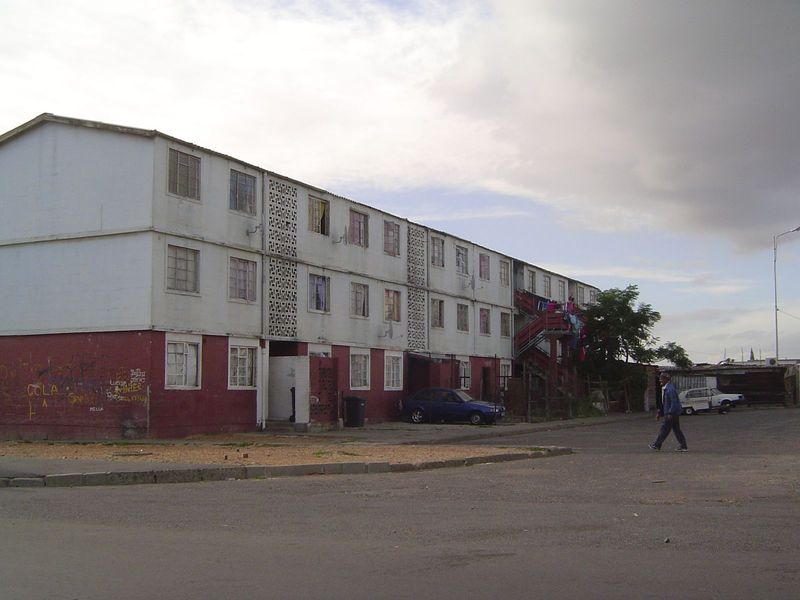 Who shops on Lady Grey? Mostly it's Paarl's Blacks, who live in an extensive area of decrepit apartments.