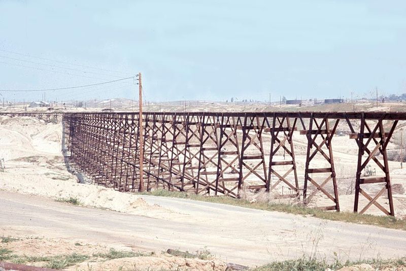 The trestle is a bit light for a railroad.