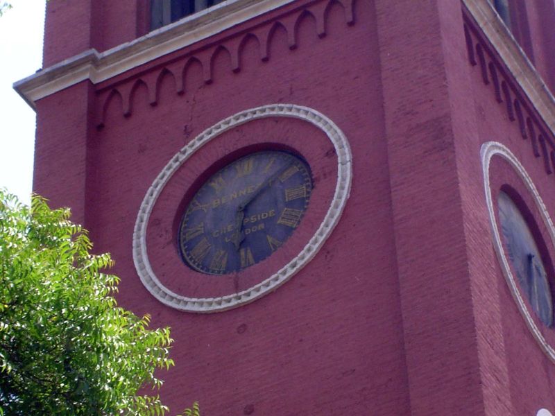Tower clock, made by John Bennett, Cheapside, London.