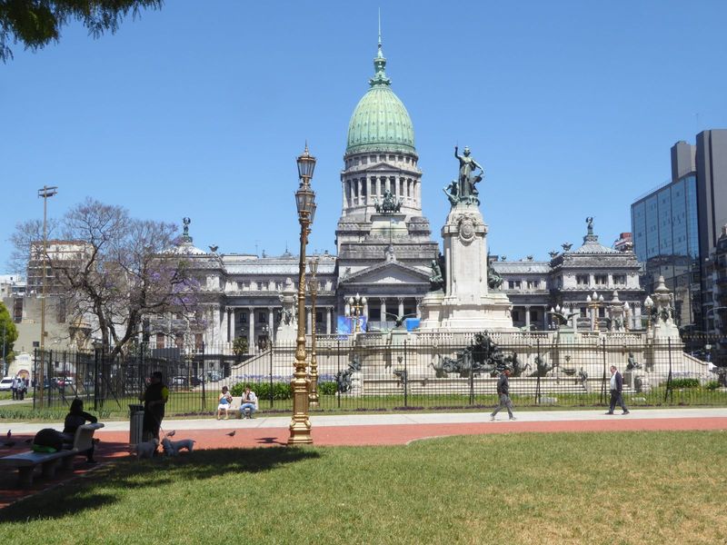 The Palace of the Argentine National Congress was designed by Vittoria Meano, an architect who had arrived in Argentina in 1884 and who a de