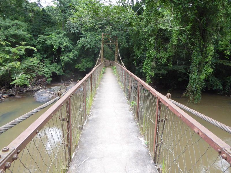 In 1935 the local British administration built this bridge across the river. Would it have been tolerated if Yoruba religion had still been 