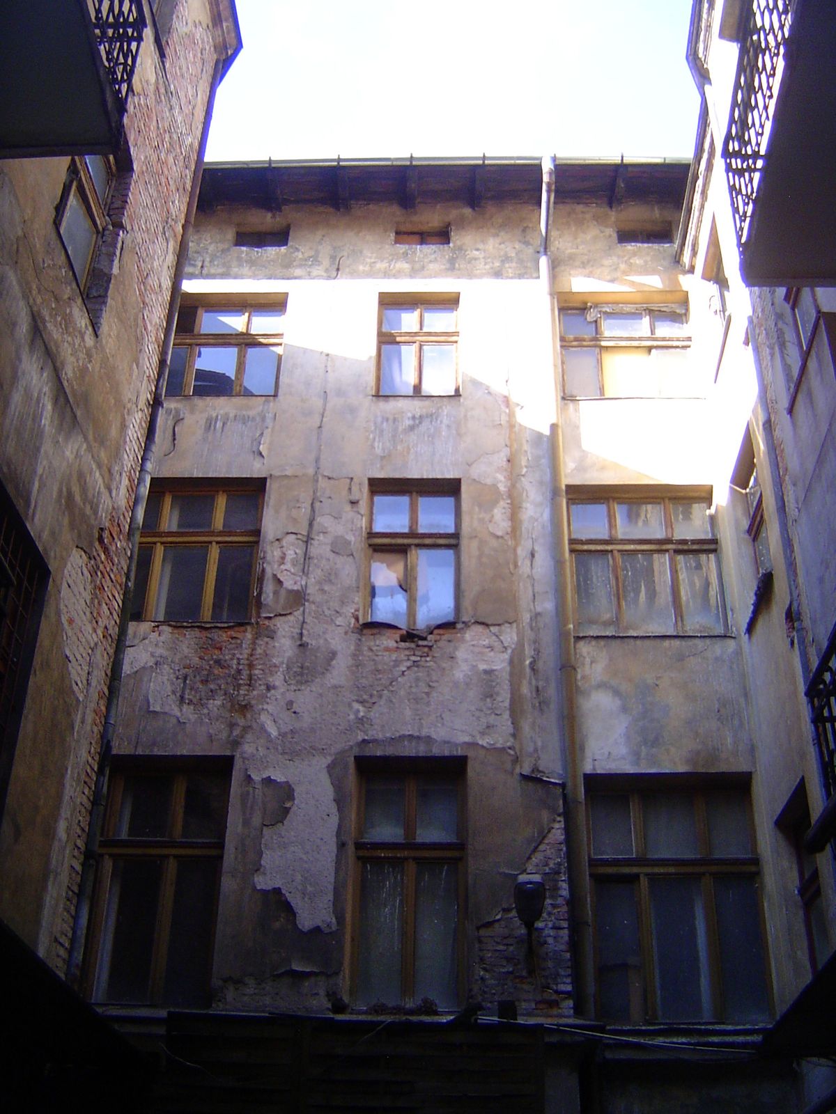 The opposite wall.