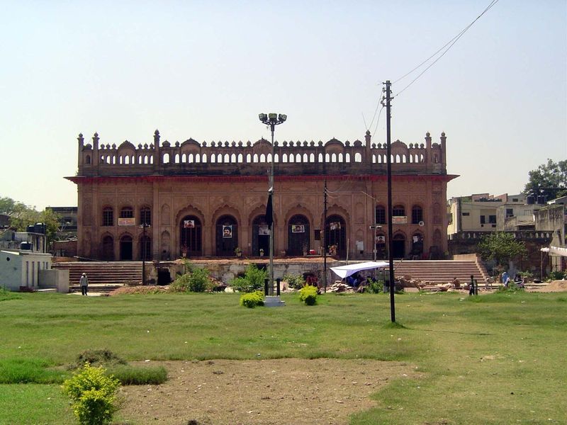 The imambara in its courtyard.