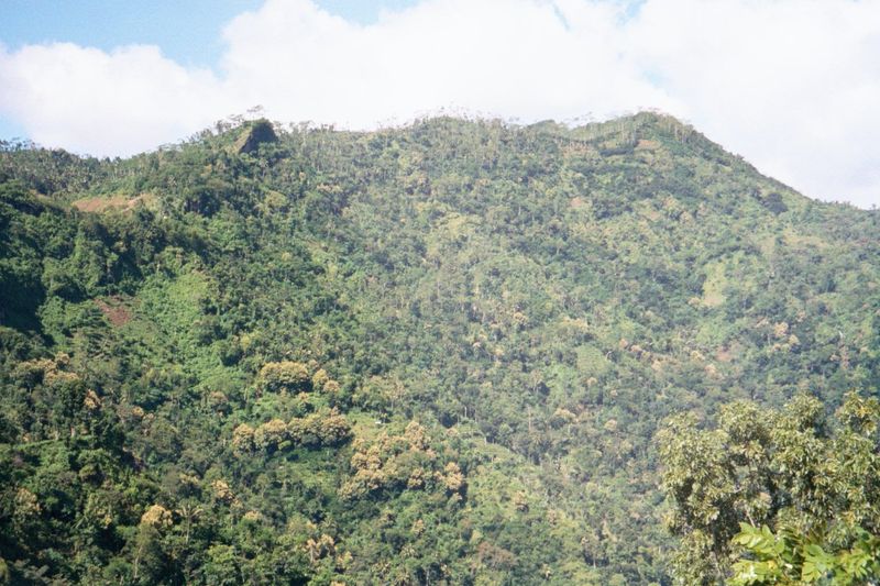 Beyond lie rugged and seemingly empty mountains.