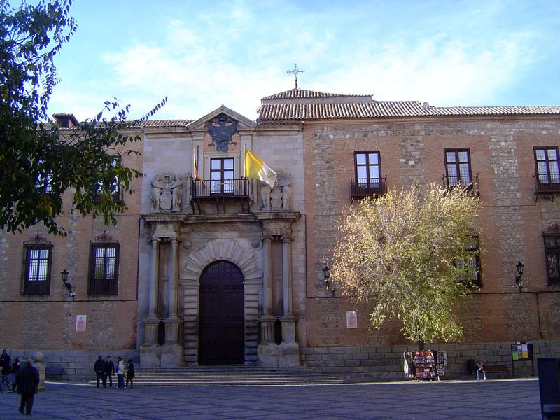 The palace began as a hospital funded by Archbishop Juan Pardo de Tavera, but, as Ford writes, "was appropriated by his successor, whose cha