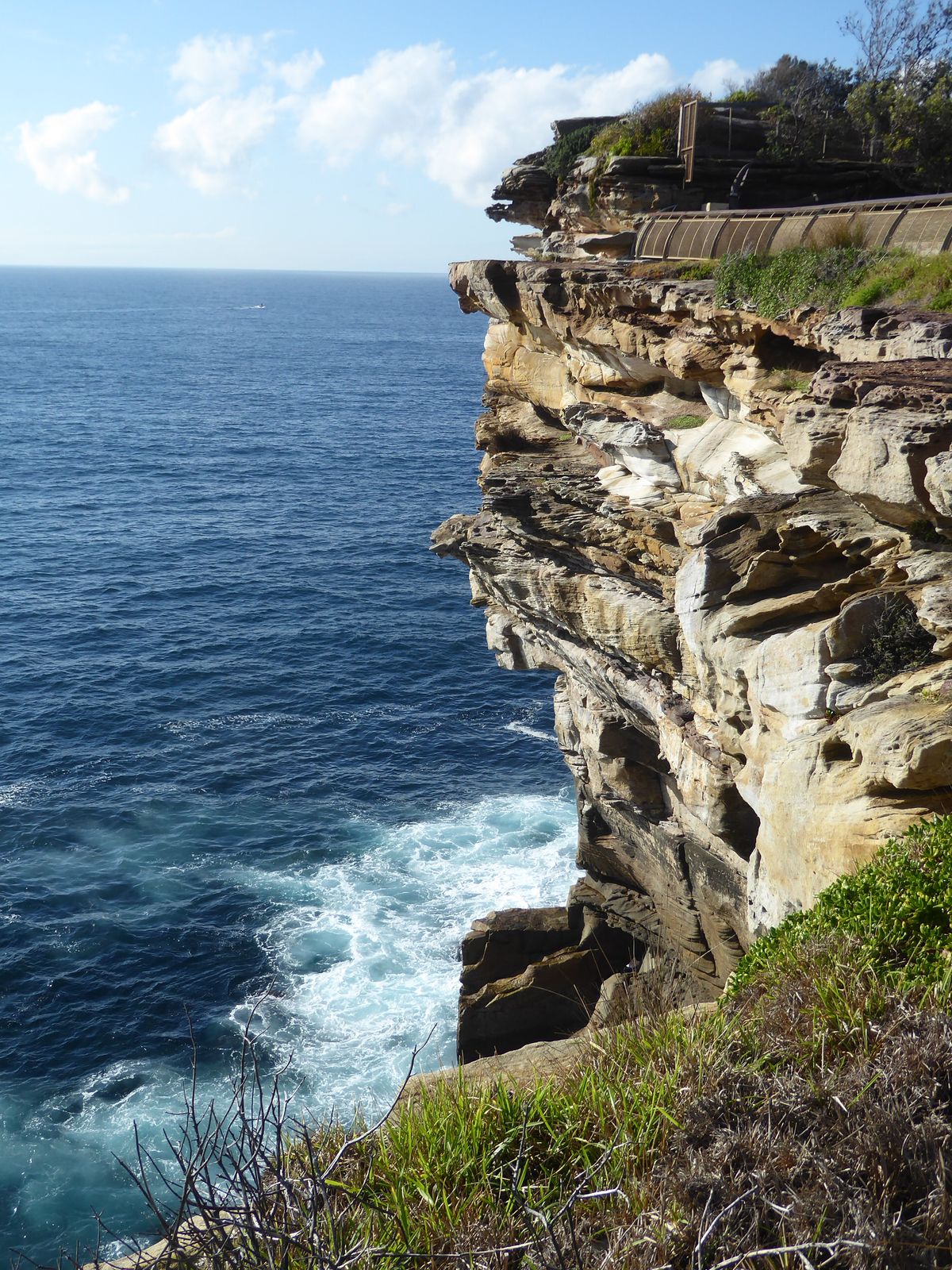 The coast here at Gap Bluff, on the south side of the opening, is spectacular.