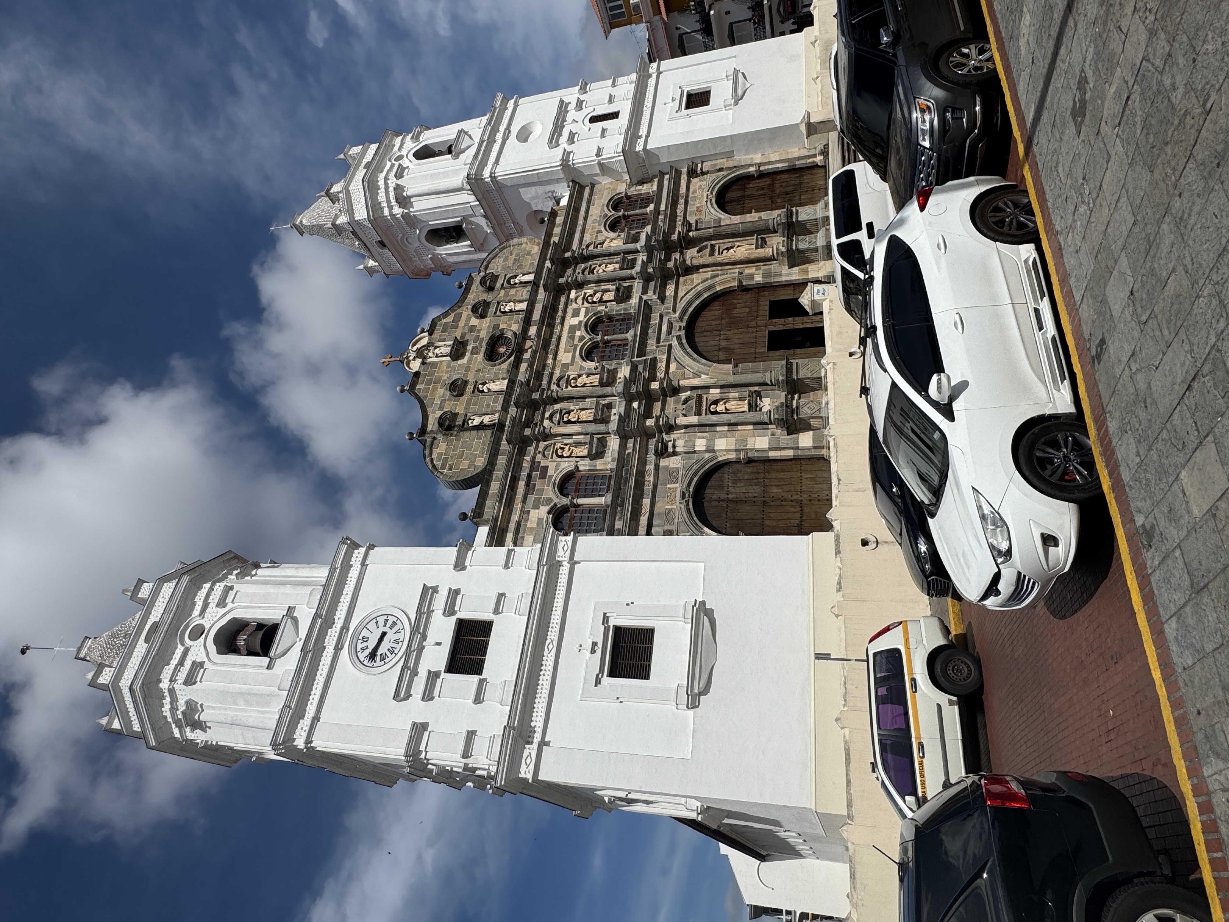 The cathedral dates from 1760, a century after the city's move to its new site.   Well, cathedrals take time.