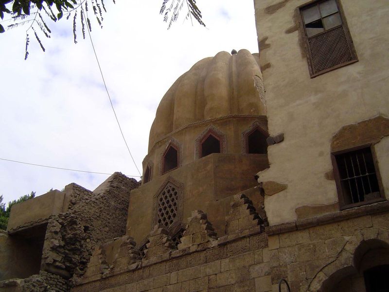 No. 146 The Zawiyat, or prayer hall, of al-Abbar and the domed tomb of the amir Aydaken al-Bunduqdari, built 1284-5.