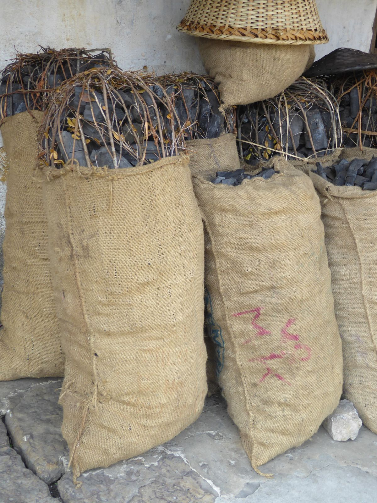 Charcoal goes some way toward explaining why the forests on the hills have been decimated.