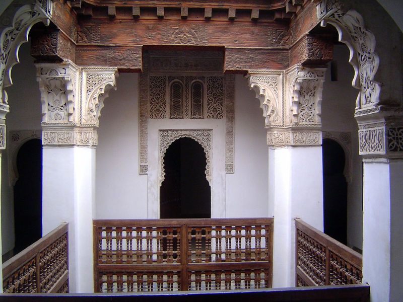 Looking between upstairs cells.