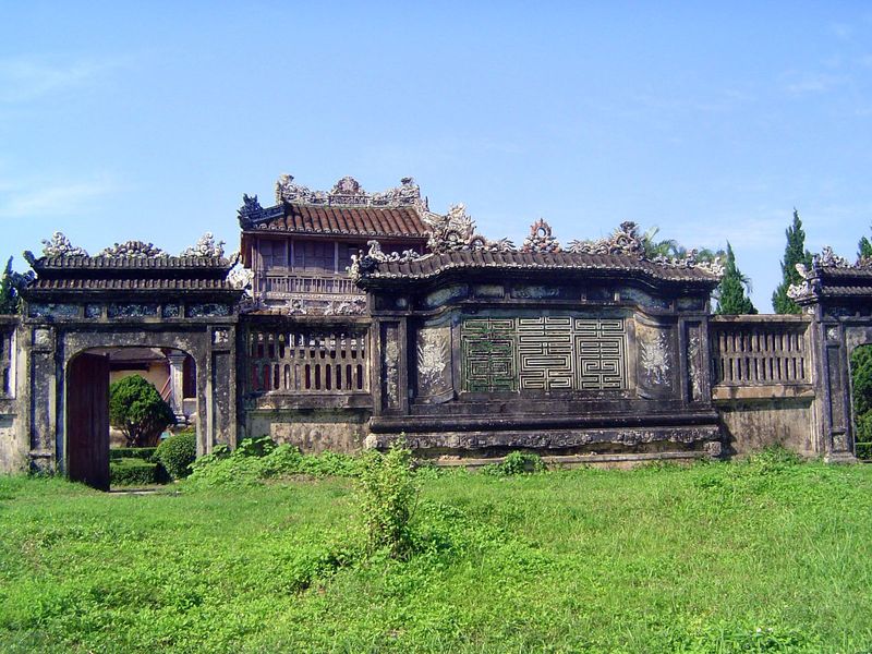 A screen flanks the east side of the building.