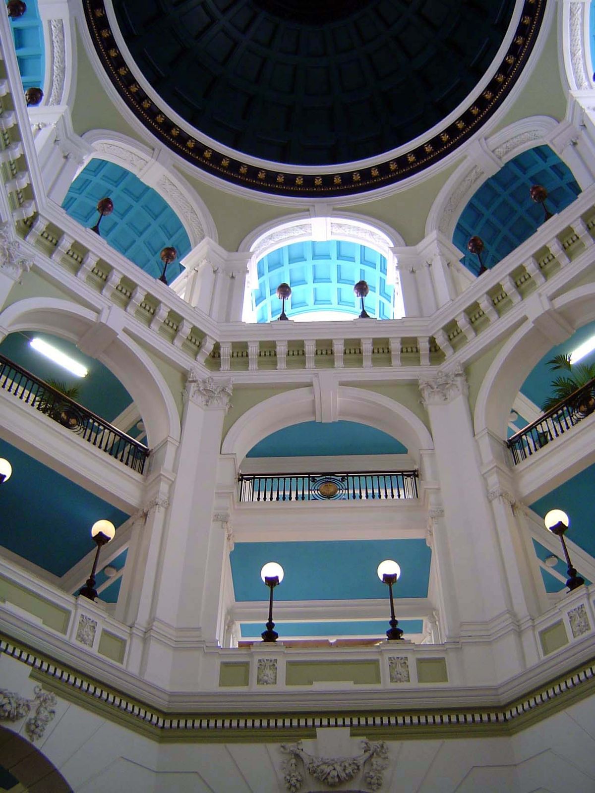 Under the dome.