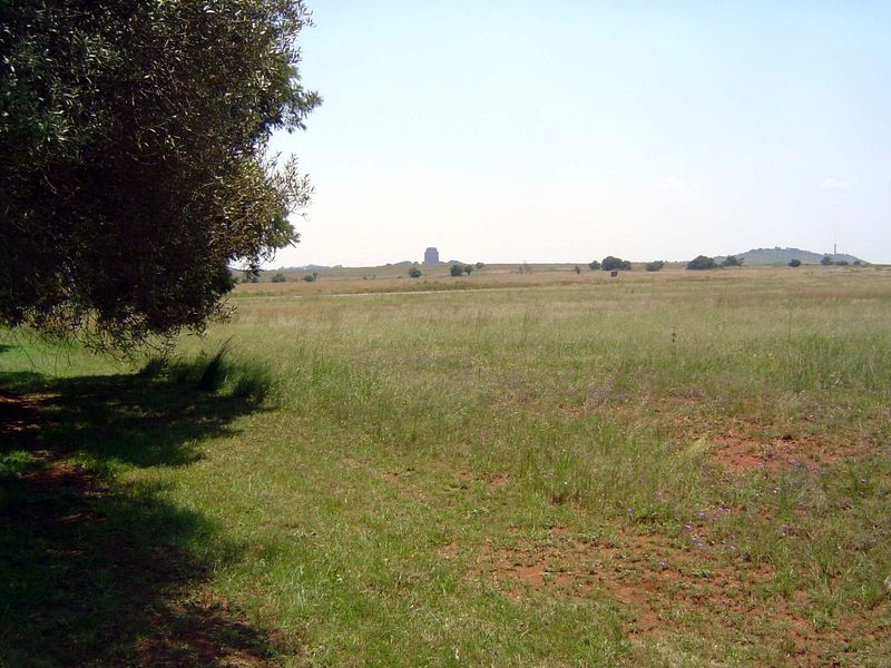 The Boers in the 1930s decided to create their own monument, the Voortrekker Monument. There it is in the distance.