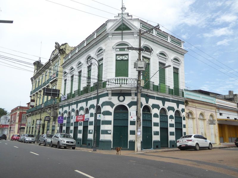 There are many leftovers from this period, including this building next to the Palace Hotel.