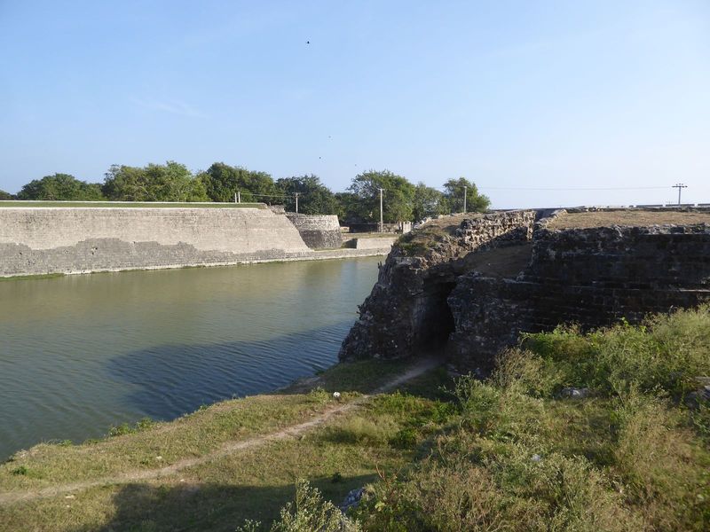 If you circle the fort, you'll notice that parts of the outworks are disintegrating.