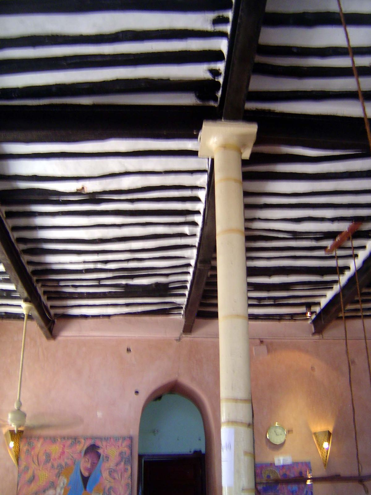 You may be able to live without the bar, but the ceiling is nice, along with the cast-iron posts.