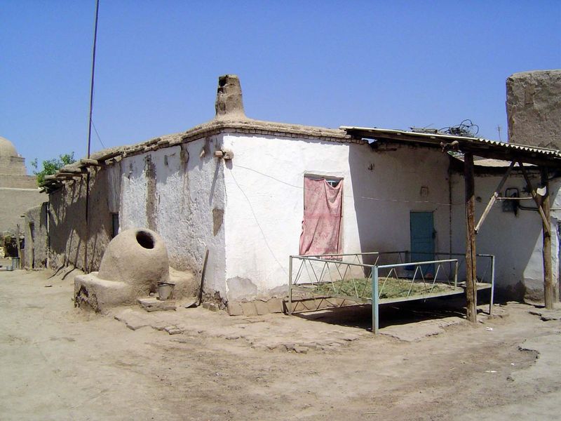 An outdoor oven.