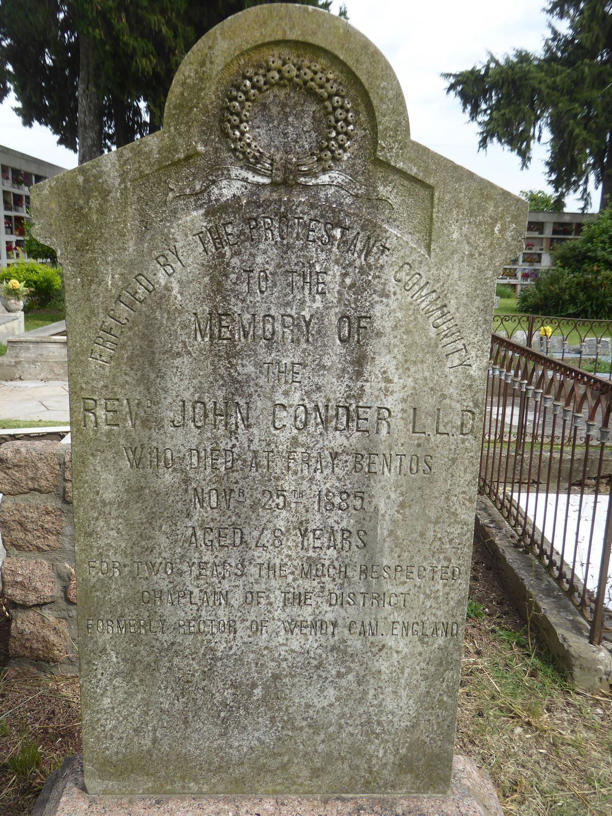 The Mulhalls in their Handbook of the River Plate add some details about John Conder: "The view of the river Uruguay from any of the hills i