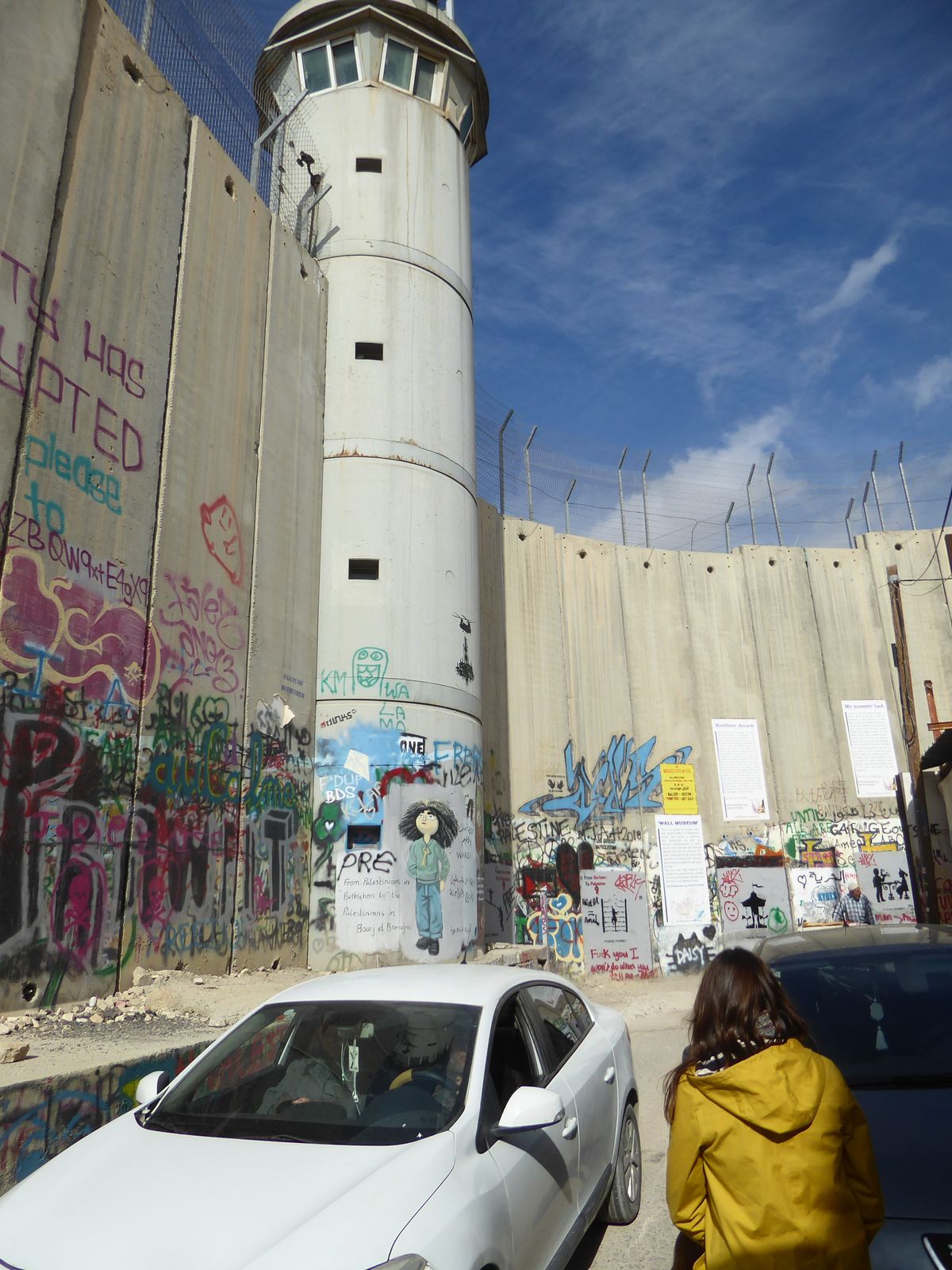 Speaking of bleak, we've crossed into Bethlehem. In this land of monuments that last for centuries, do we now have another?