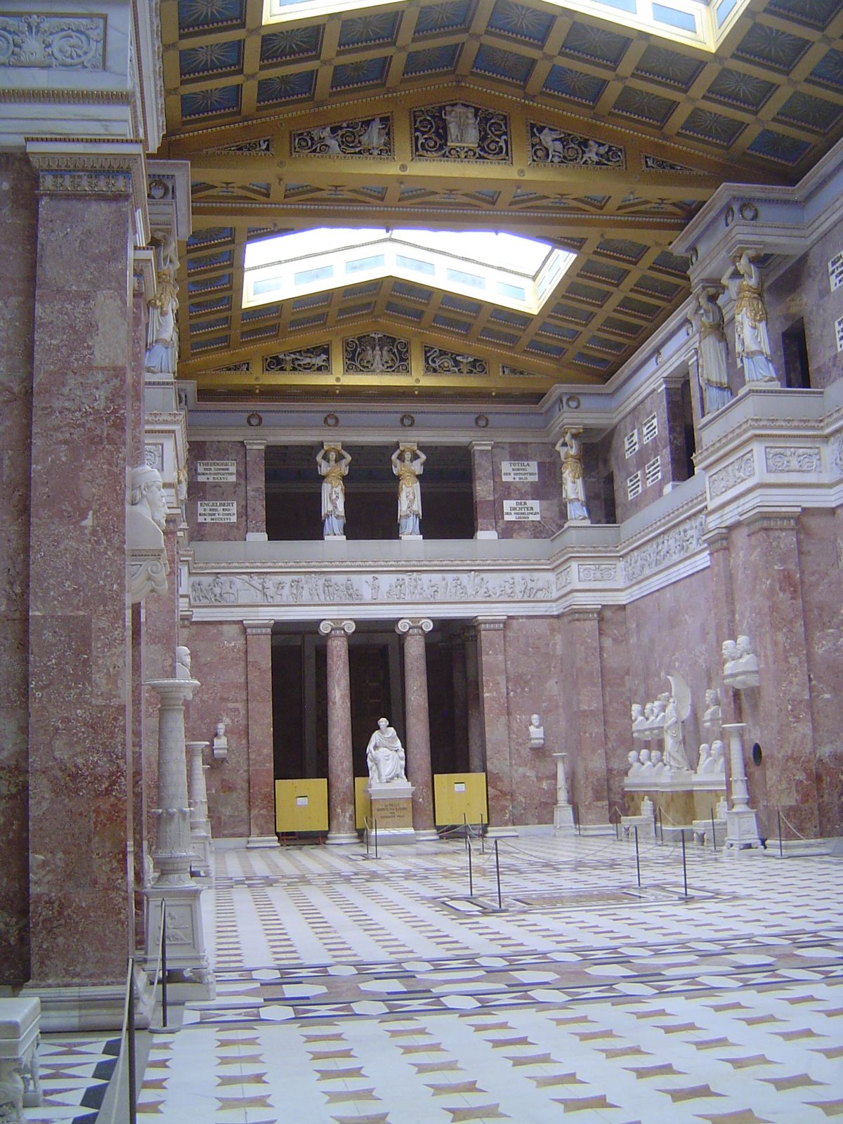 The inside is unlike anything in the Parthenon proper. Guess who's down there at the end.