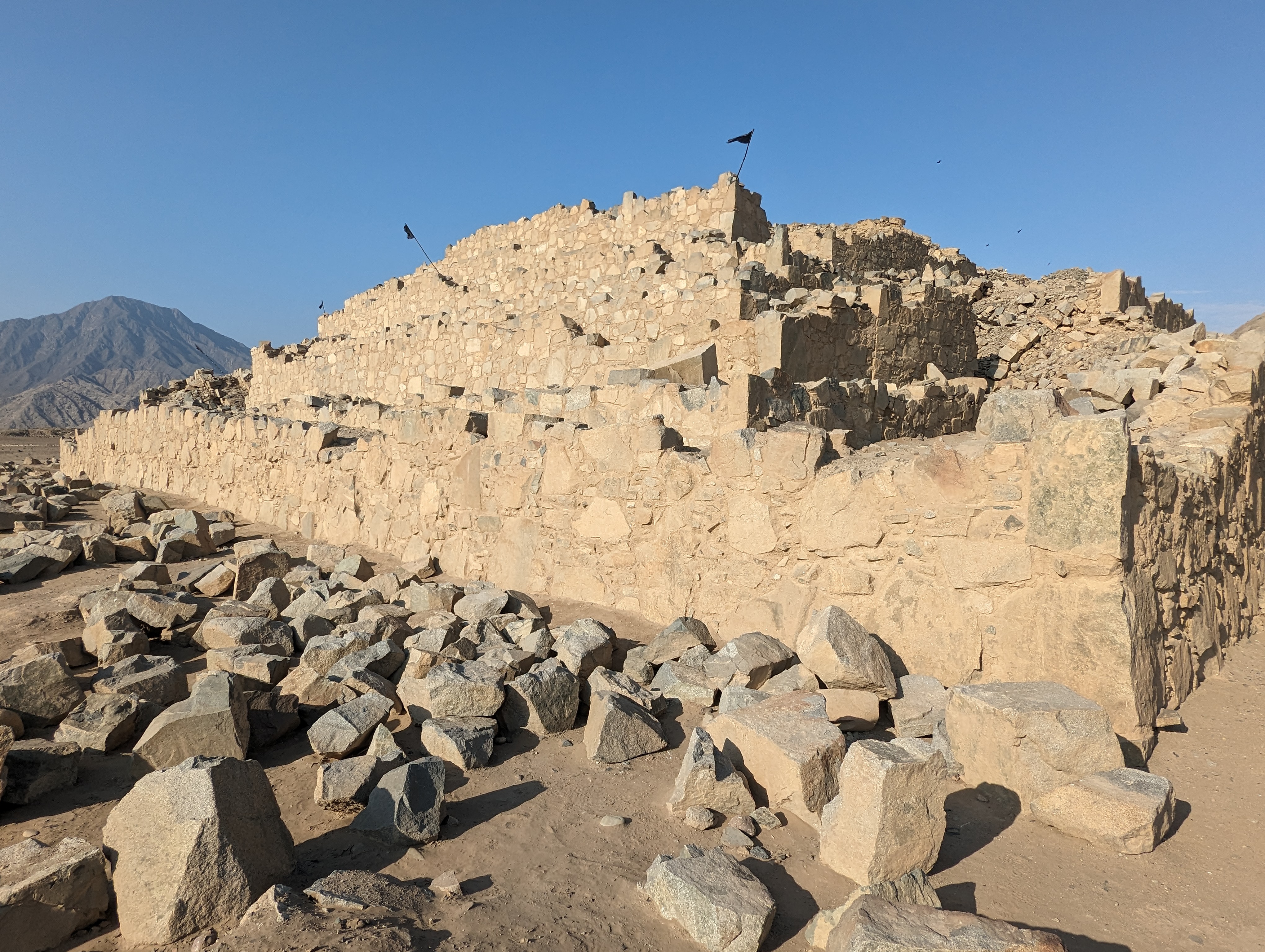 Stone, not adobe.