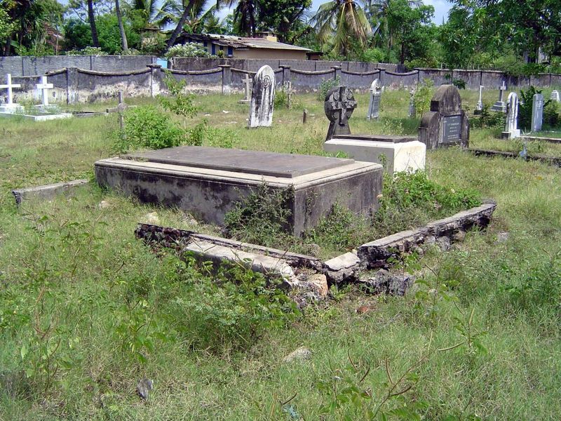 The Christian cemetery. The monument in the foreground will be of interest to Jane Austen fans.