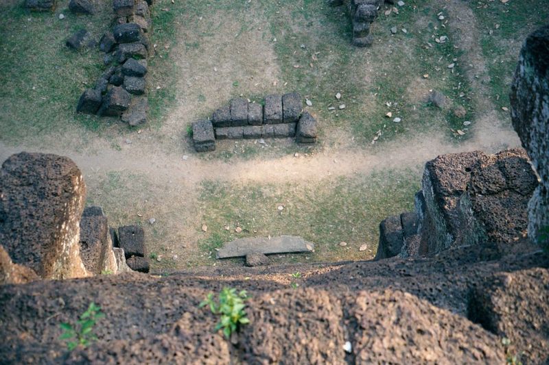 The view back down the laterite steps is guaranteed to focus your attention.