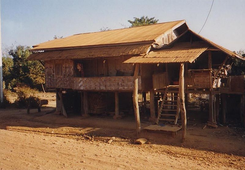 Here's something closer to the traditional house, though this one has a metal roof.